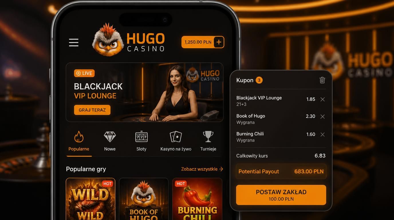 Interfejs mobile z kuponem zakładów i wartością Potential Payout