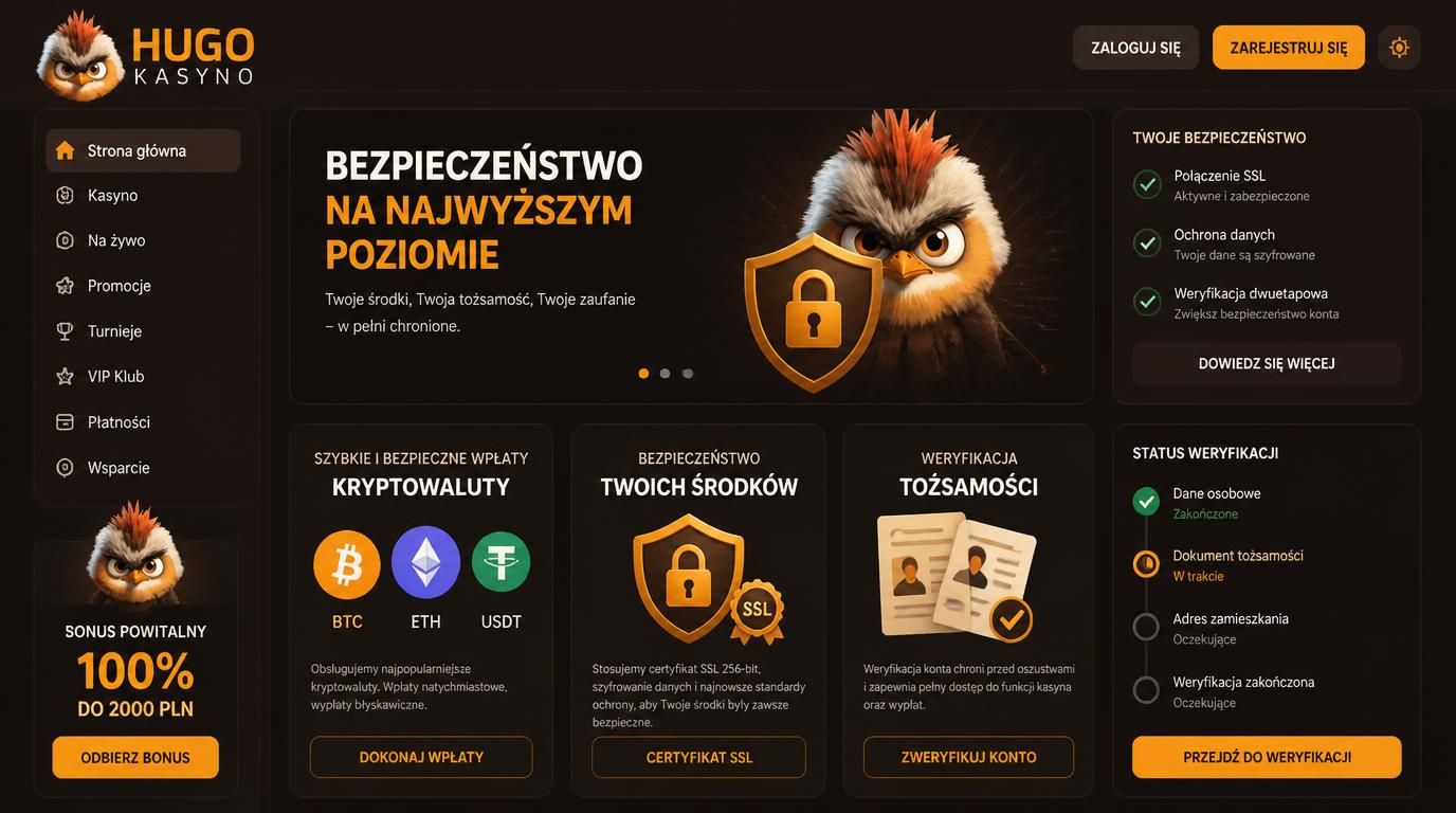 kryptowaluty i elementy bezpieczeństwa na tle interfejsu kasyna